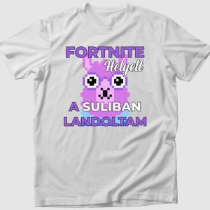 Fortnite helyett a suliban landoltam láma póló