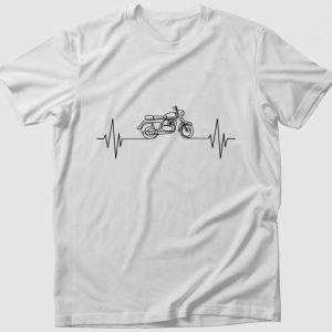 Motorozás ekg póló