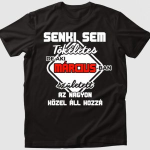 Senki sem tökéletes de aki márciusban született nagyon közel áll hozzá póló